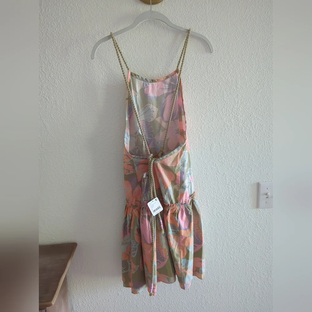 Free People Deserted Island Mini Dress Rainforest Combo Xsmall,smal Summer Beach - Picture 5 of 14